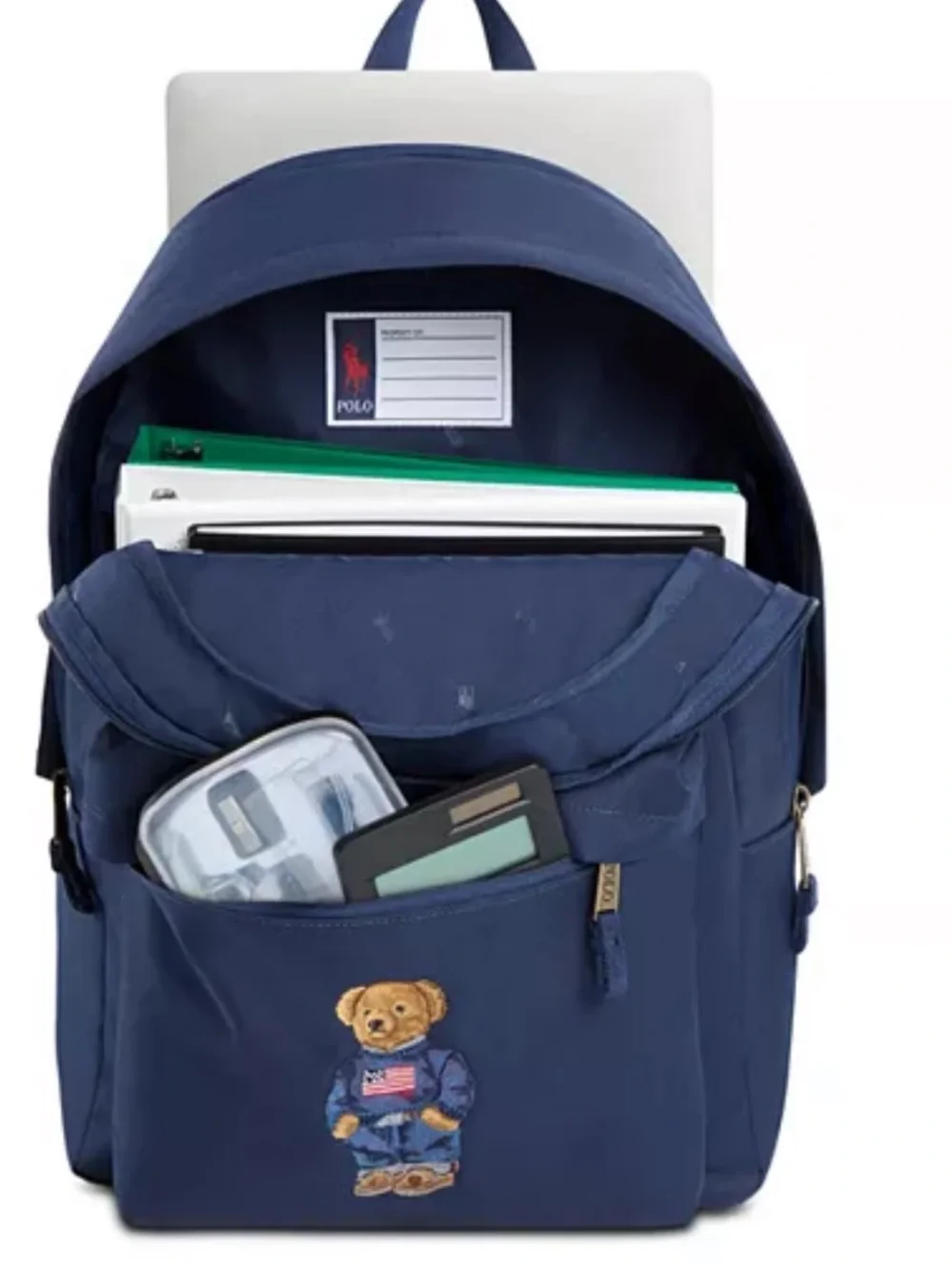 Ralph Lauren Polo Bear Backpack & Pony Lunch Tote Set